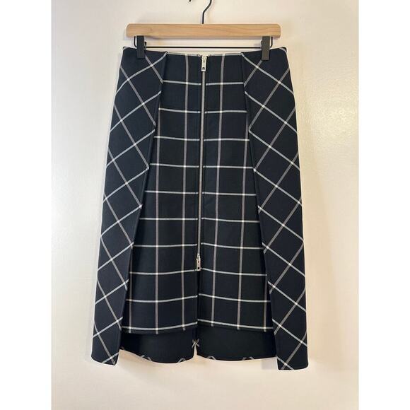 Rag&Bone Womens Sabina Plaid Dark Academia Corporate Knee Length Pencil Skirt 2